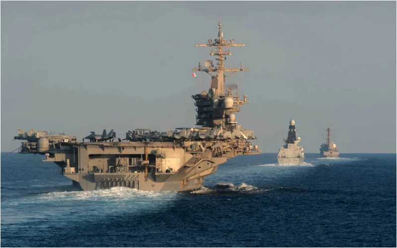 Powerful American armada