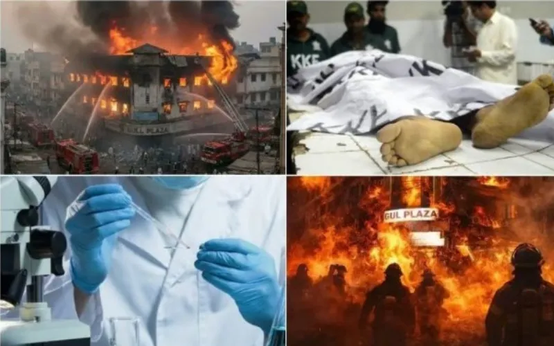 Gul Plaza fire: rescue and identification underway