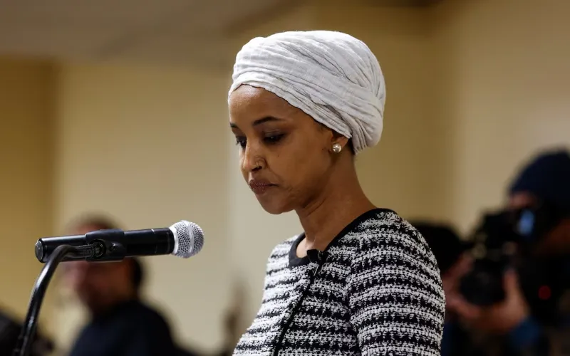 Man sprays U.S. lawmaker Ilhan Omar with liquid, disrupting Minnesota event