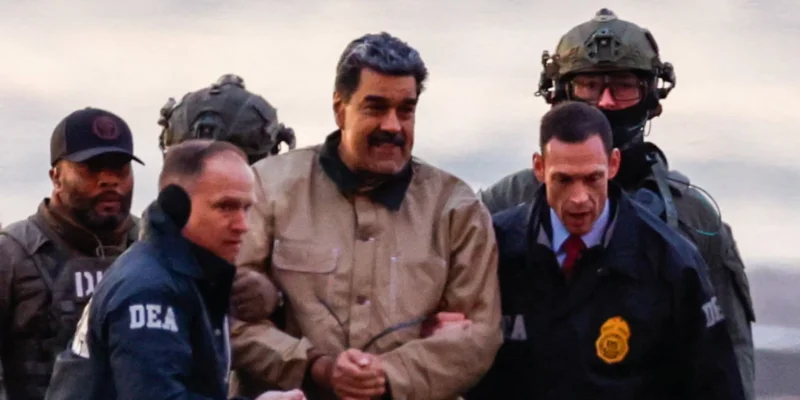 Handcuffed Nicolás Maduro
