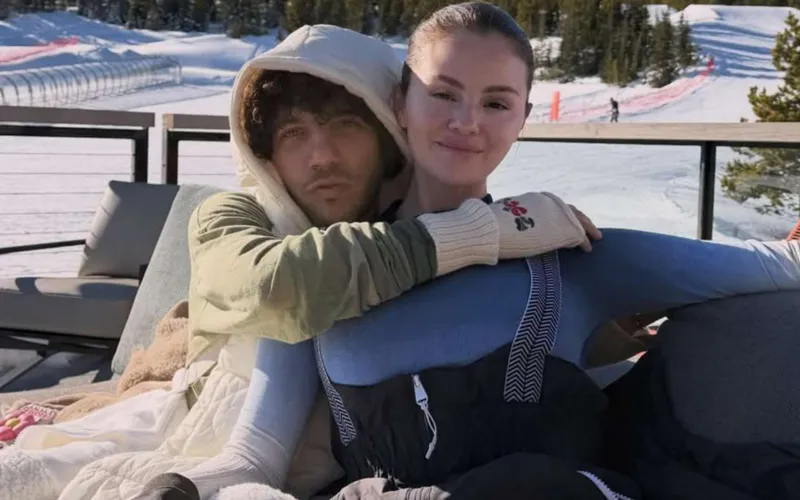 Selena Gomez shares winter getaway photos with husband