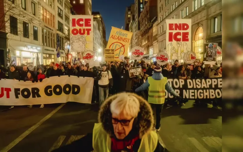 NYC joins national shutdown to protest ICE enforcement and recent deaths