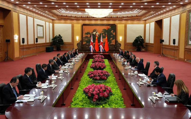 Starmer and Xi discuss tariffs, travel, and migration in Beijing meeting