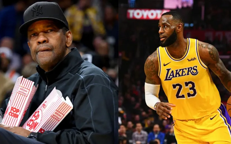 Denzel Washington’s heartfelt moment with LeBron steals the spotlight