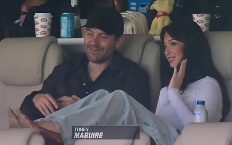 Maguire’s Super Bowl moment with 20‑year‑old sets social media ablaze