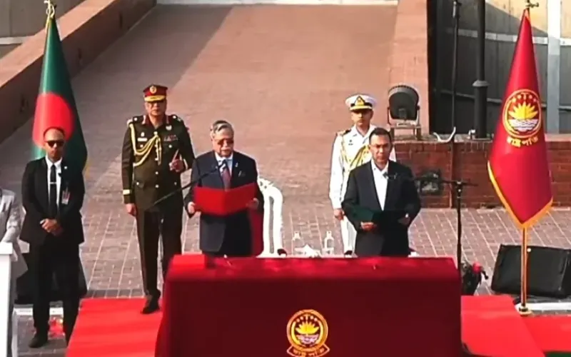 BNP leader Tariq Rahman has been sworn in as Prime Minister