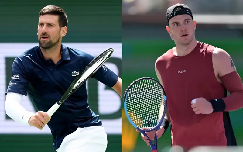 Rising star Draper topples five-time champion Djokovic