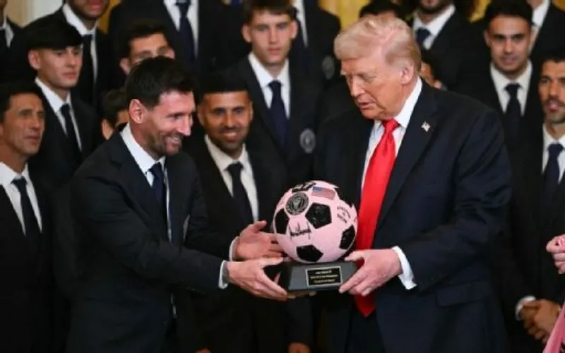 Messi lauded at White House for first MLS Championship