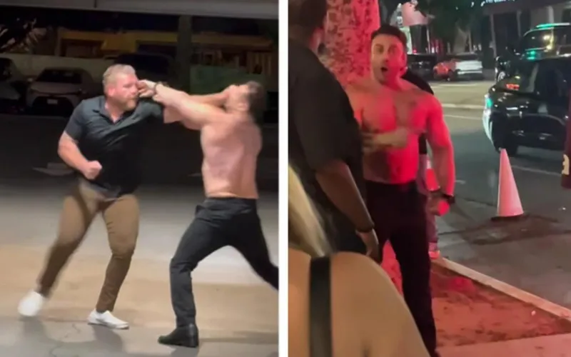 The Sandlot star Marty York engages in high-intensity street brawl