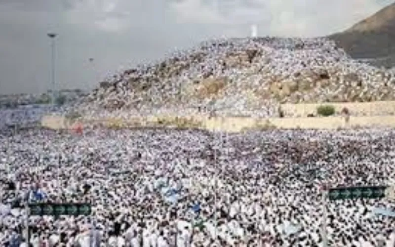 Labbaik Allahumma Labbaik Arafat day observed as pilgrims worship