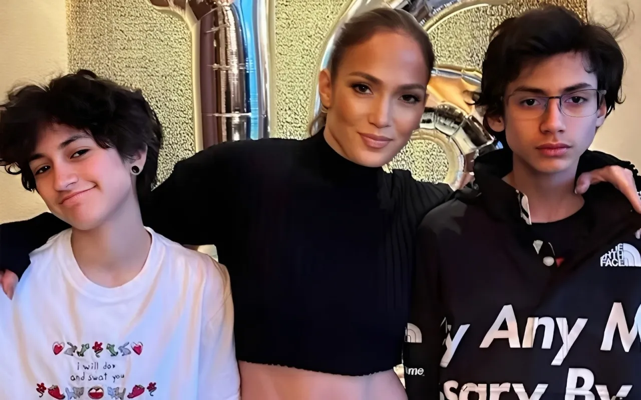 Jennifer Lopez shares rare glimpse of family life with twins