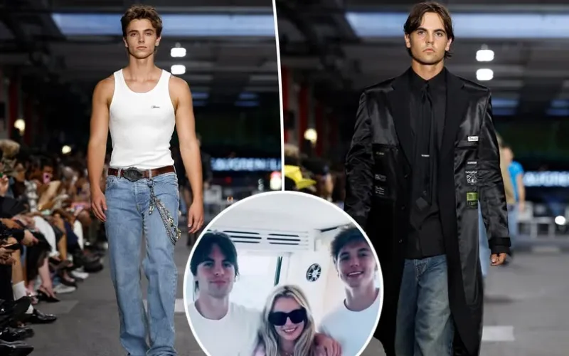 Next-gen style icons Britney Spears’ sons debut at Paris Fashion Week