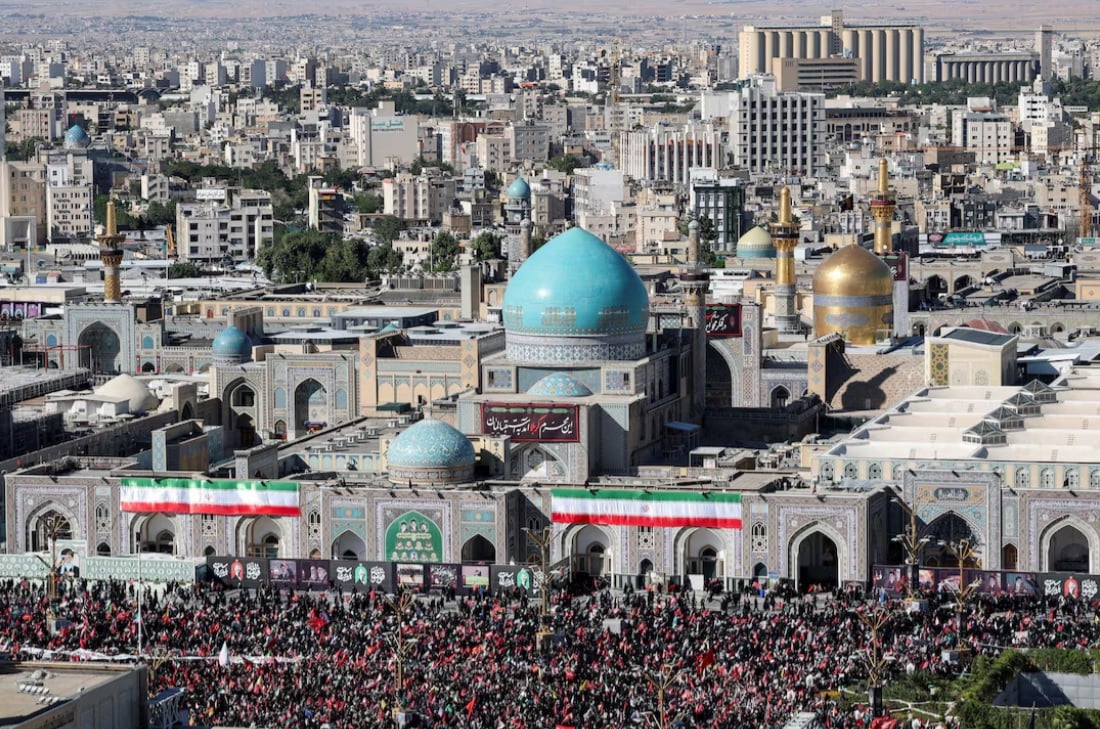 Iran buries slain supreme leader Khamenei at shrine in Mashhad