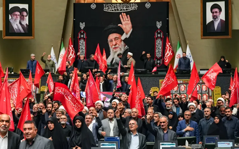 Iranian lawmakers call for revenge for supreme leader’s assassination