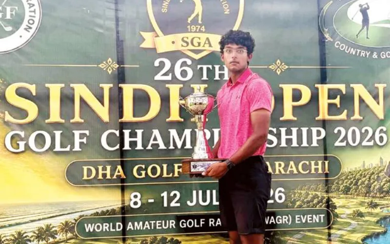 Omar Khalid makes history as first Amateur to win Sindh Open Golf Title