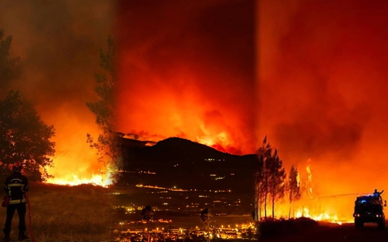 Wildfires force thousands to flee across southern Europe