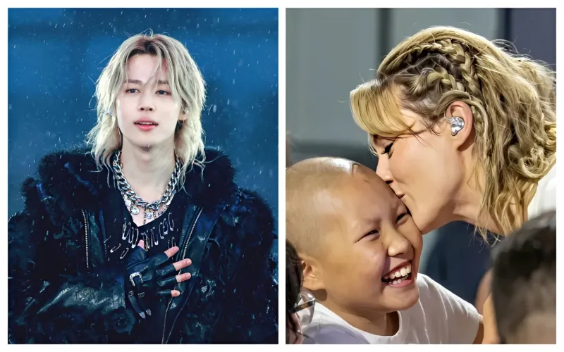 BTS member 'Jimin' breaks the internet with sweet kiss for young cancer patient