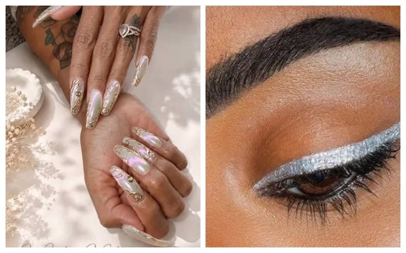 Chrome nails and graphic eyeliner define beauty's boldest 2026 trends