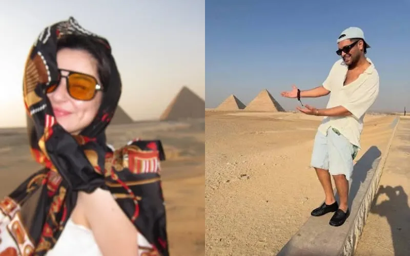 Hania Aamir and Asim Azhar’s Egypt pyramid trip sparks speculation