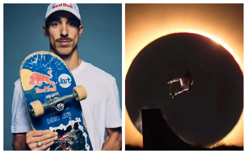 Spanish Olympic skateboarder stuns internet with epic solar eclipse jump