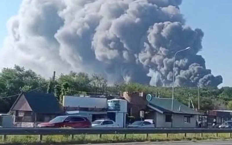 Deadly drone strike hits Russian beach