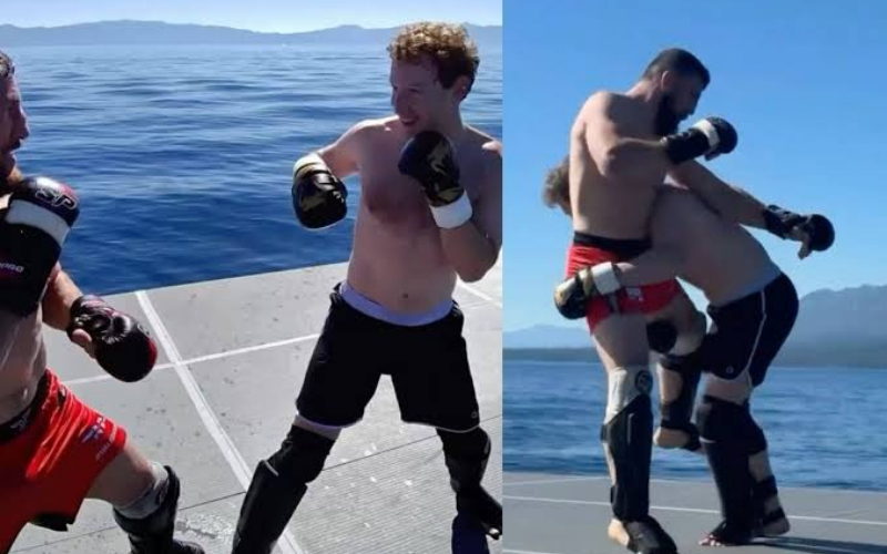 Zuckerberg’s UFC training session goes viral