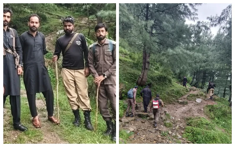 Search operation resumes for missing foreign tourist 'Alexander' in Mansehra Mountains