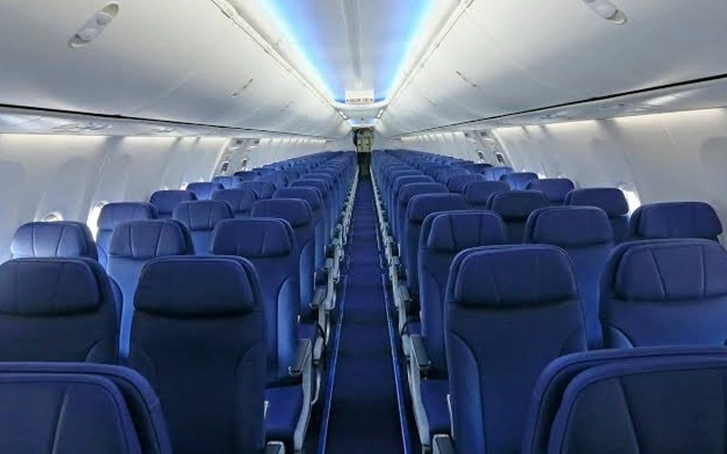 The real reason behind blue airplane seats