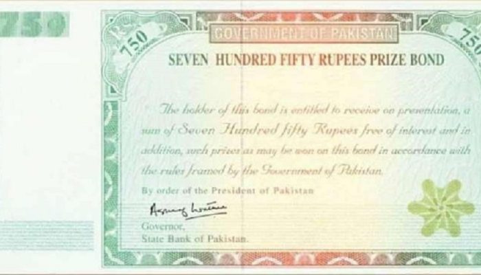 750 prize bond list 2022