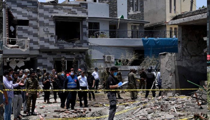 Bomb blast site. Image: File