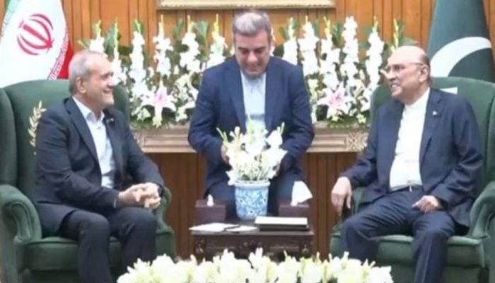 President Zardari Meets Masoud Pezeshkian, Commit to Strengthen Pakistan-Iran Cooperation