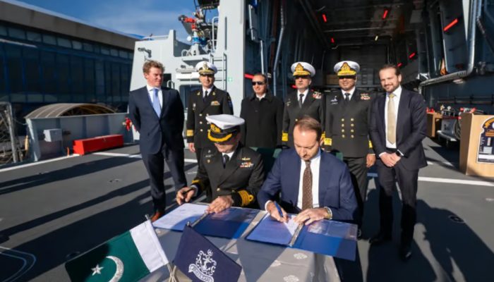 Pakistan Navy commissions offshore patrol vessel PNS YAMAMA in Romania