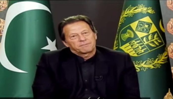 Prime Minister Imran Khan. Image: Screengrab from PTV