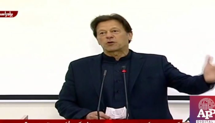 Prime Minister Imran Khan. Screengrab from APP video.