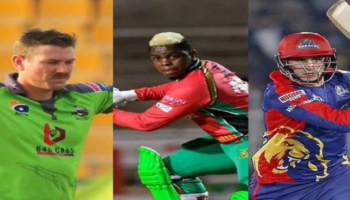 James Faulkner, Shimron Hetmyer and Luke Wood